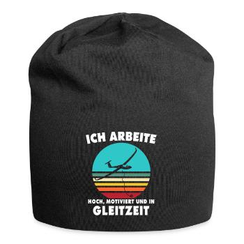 Segelflieger Segelfliegen Segelflug - Jersey-Beanie - Schwarz - Vorne