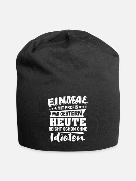 Profis Sprüche Heimwerker Handwerker - Jersey-Beanie - Schwarz