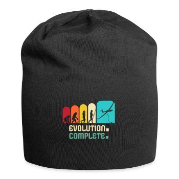 Segelflieger Evolution Segelfliegen Segelflug - Jersey-Beanie - Schwarz - Vorne