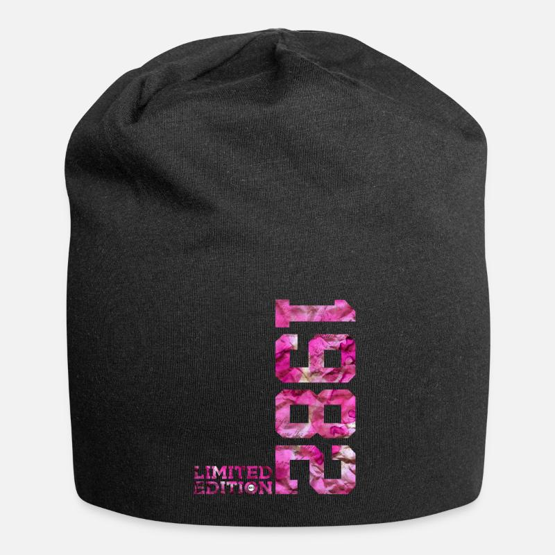 LIMITED EDITION 1982 PINK 44. GEBURTSTAG - Jersey-Beanie - Schwarz