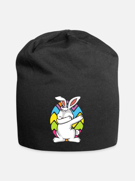 Ostern Osterhase DABBING EASTERBUNNY Osterei - Jersey-Beanie - Schwarz