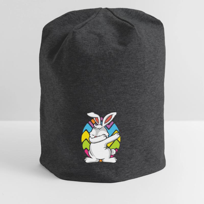 Easter Easter DABBING EASTERBUNNY Easter Egg Jersey Beanie