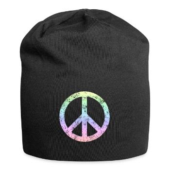 Peace Sign / Peace - Jersey Beanie - black - Front