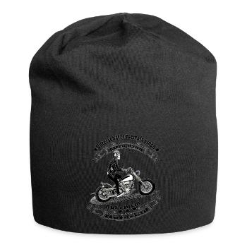 Unterschätze niemals einen Alten Mann - Jersey-Beanie - Schwarz - Vorne