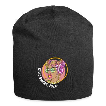 LOLLIPOP FILLE STAY SWEET BABY - Bonnet en jersey - charbon - Devant