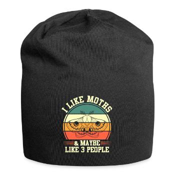 Amateurs de mites et d’insectes | J’aime les mites et - Bonnet en jersey - noir - Devant
