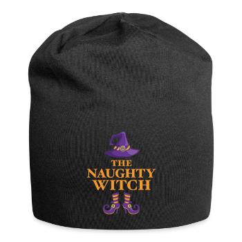 Die freche Hexe - Jersey-Beanie - Schwarz - Vorne