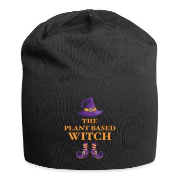 The Plant Based Witch - Jersey Beanie - black - Front