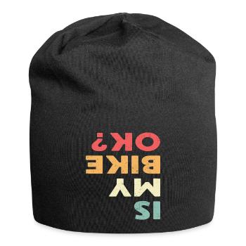 Biker T-Shirt - IS MY BIKE OK? - Jersey-Beanie - Schwarz - Vorne