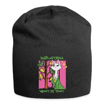 L’inflation qu’est-ce que c’est? - Bonnet en jersey - noir - Devant
