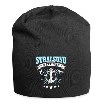 Stralsund Souvenir Ostsee Urlaub - Jersey-Beanie - Schwarz - Vorne