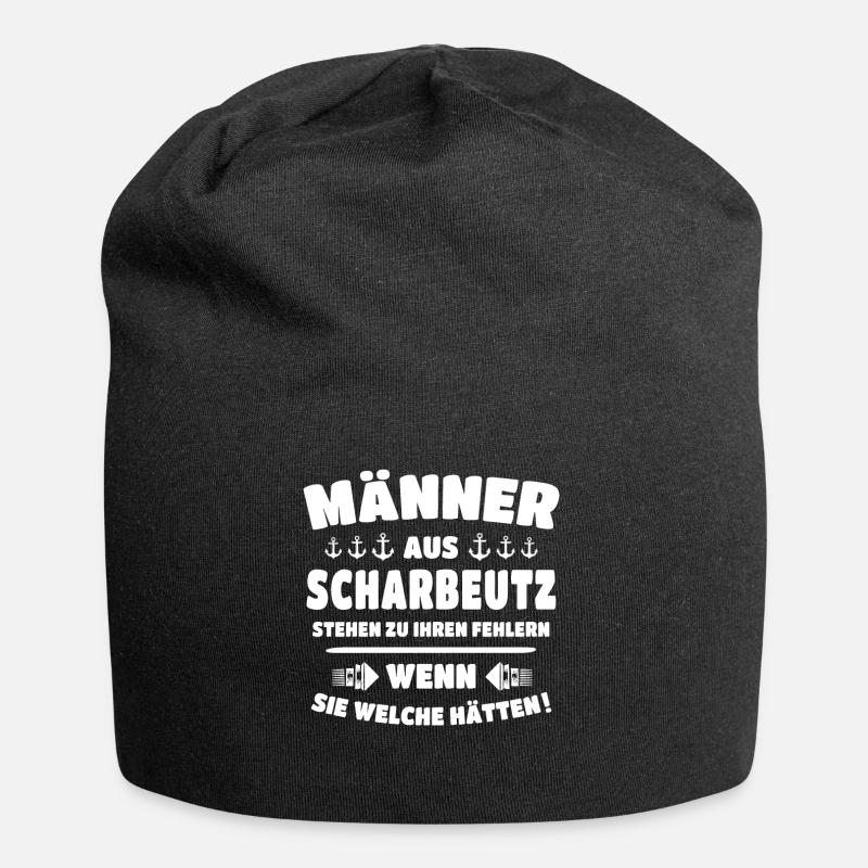 Scharbeutz Ostsee Scharbeutzer - Jersey-Beanie - Schwarz