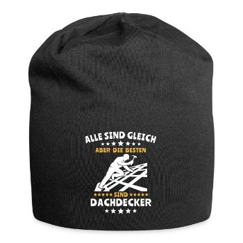 Dachdecker Dachspengler Dachdecken Dachklempner - Jersey-Beanie - Schwarz - Vorne