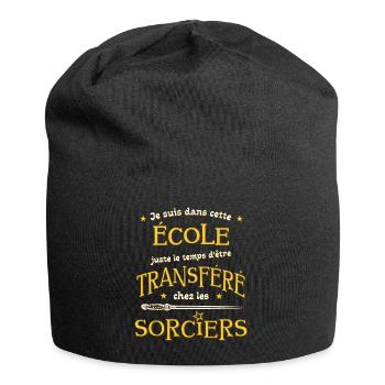 Cadeau rentrée cp ou maternelle maître d'école - Bonnet en jersey - noir - Devant