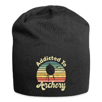 Bogenschiessen Bogenschiesser Bogenschütze - Jersey-Beanie - Schwarz - Vorne