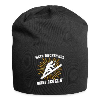 Dachdecker Dachdecken Dach Decken - Jersey-Beanie - Schwarz - Vorne