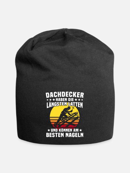 Dachdecker Dachspengler Dachklempner Dachdecken - Jersey-Beanie - Schwarz