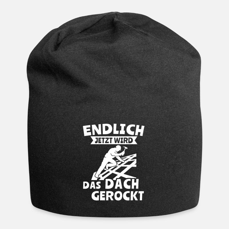 Dachdecker - Jersey-Beanie - Schwarz
