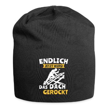 Dachdecker Dachspengler Dachdecken Dachklempner - Jersey-Beanie - Schwarz - Vorne