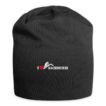 Dachdecker Dachspengler Dachdecken Dachklempner - Jersey-Beanie - Schwarz - Vorne