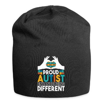 Autistic Autism Autistic - Jersey Beanie - black - Front