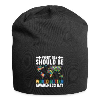 Autistic Autism Autistic - Jersey Beanie - black - Front