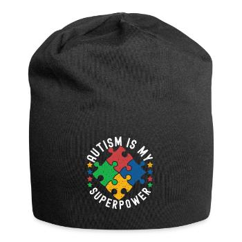 Autistic Autism Autistic - Jersey Beanie - black - Front