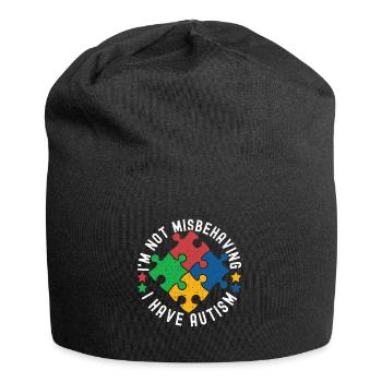 Autistic Autism Autistic - Jersey Beanie - black - Front
