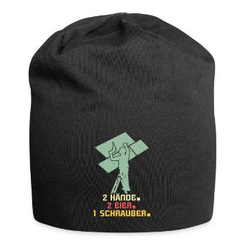 Trockenbauer Trockenbau Trockenbaumonteur - Jersey-Beanie - Schwarz - Vorne