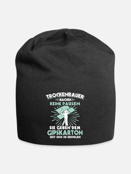 Trockenbauer Trockenbau Trockenbaumonteur - Jersey-Beanie - Schwarz