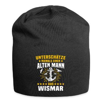 Wismar Ostsee Souvenir - Jersey-Beanie - Schwarz - Vorne