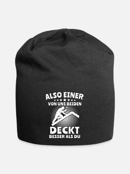 Dachdecker - Jersey-Beanie - Schwarz