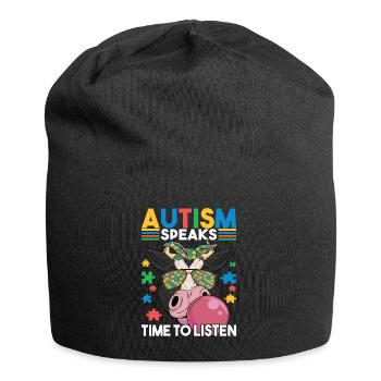 Autistic Autism Autistic - Jersey Beanie - black - Front