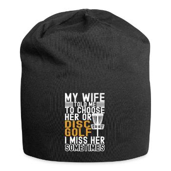 Disc Golf Disc Golfer - Jersey-Beanie - Schwarz - Vorne