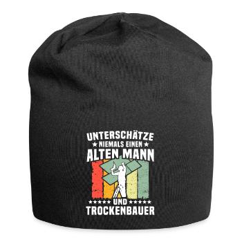 Trockenbauer Trockenbaumonteur Trockenbau - Jersey-Beanie - Schwarz - Vorne
