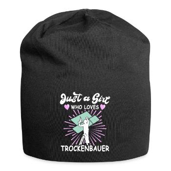 Trockenbauer Trockenbaumonteur Trockenbau - Jersey-Beanie - Schwarz - Vorne