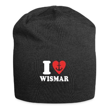 I Love Wismar Liebe - Jersey Beanie - charcoal grey - Front
