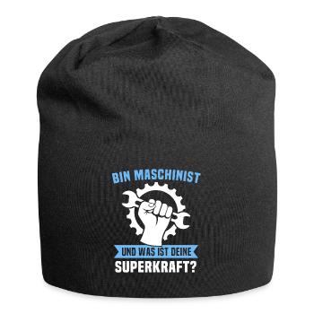 Maschinist Sprüche Maschinenführer - Jersey-Beanie - Schwarz - Vorne