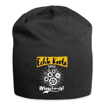 Maschinist Sprüche Maschinenführer - Jersey-Beanie - Schwarz - Vorne