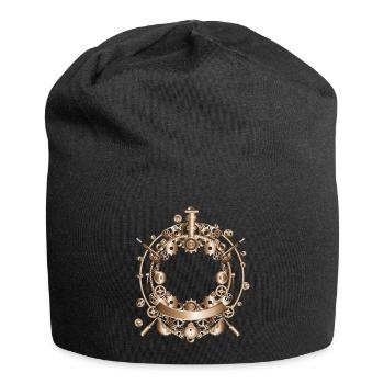 Steampunk frame in steam engine look - Jersey Beanie - black - Front