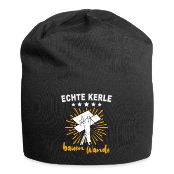 Trockenbauer Trockenbaumonteur Trockenbau - Jersey-Beanie - Schwarz - Vorne