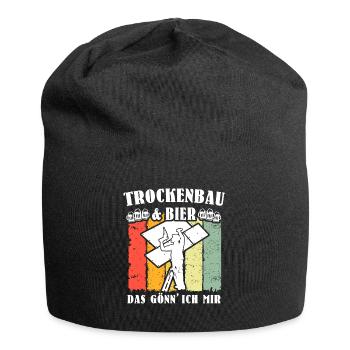 Trockenbauer Trockenbaumonteur Trockenbau - Jersey-Beanie - Schwarz - Vorne
