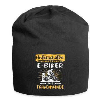 Ebike Travemünde Ebiking Travemünder E-Biker - Jersey-Beanie - Schwarz - Vorne