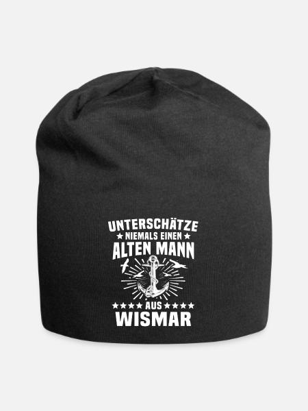 Wismar - Jersey-Beanie - Schwarz