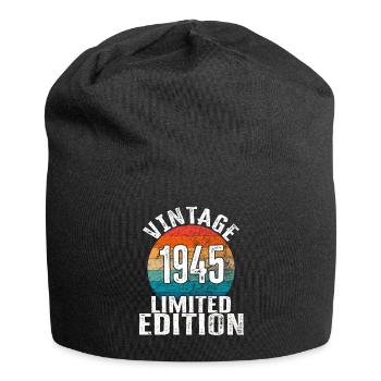 Année de naissance 1945 Vintage Limited Edition Retro - Bonnet en jersey - noir - Devant
