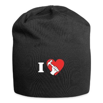 Roofer Love I Love Roofing - Jersey Beanie - black - Front