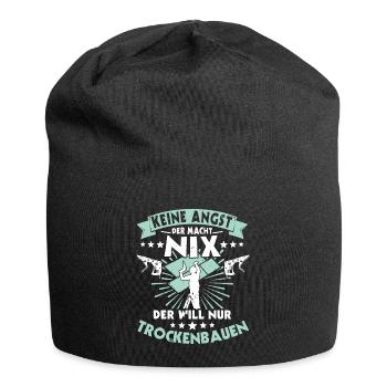Trockenbauer Trockenbaumonteur Trockenbau - Jersey-Beanie - Schwarz - Vorne