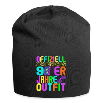 Fête des années 90 années 90 - Bonnet en jersey - noir - Devant