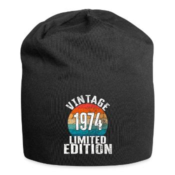 Année de naissance 1974 Vintage Limited Edition Retro - Bonnet en jersey - noir - Devant