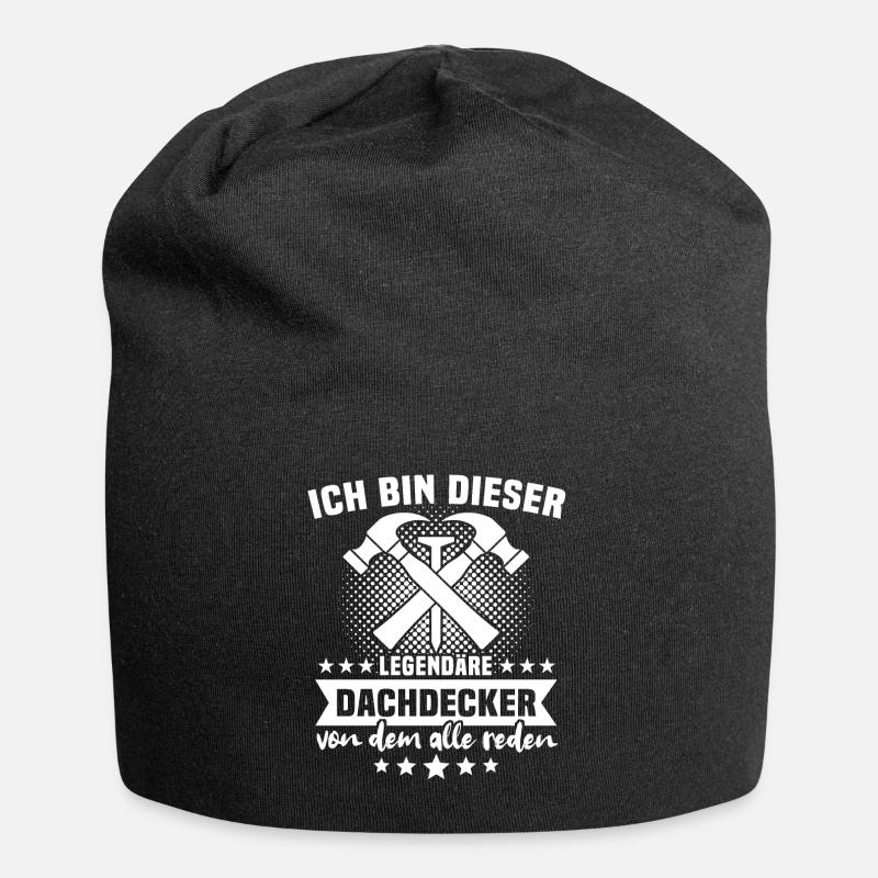 Dachdecker Dachdecken - Jersey-Beanie - Schwarz